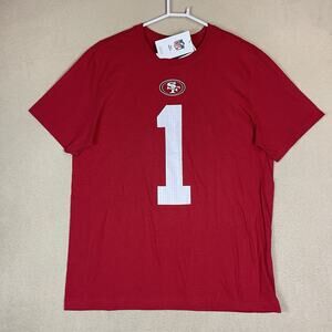 Nike Tee Mens L‎ Red NFL Deebo Samuel Sr San Francisco 49ers Graphic Print